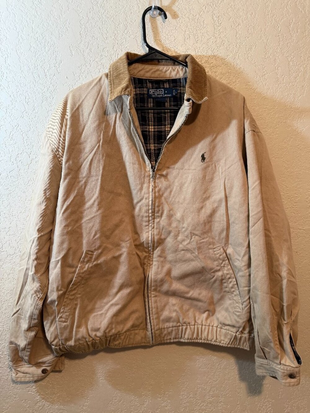 NWOT VINTAGE Polo by Ralph Lauren Men's Khaki Harrington Jacket